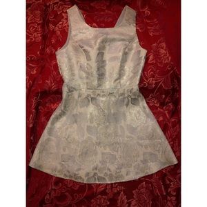 Grey/Icy Blue Metallic Dress